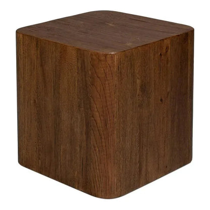 Stewart Natural Wood Square Side Table - LOOMLAN - Sarreid - Side Tables