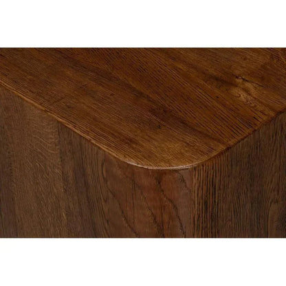 Stewart Natural Wood Square Side Table - LOOMLAN - Sarreid - Side Tables