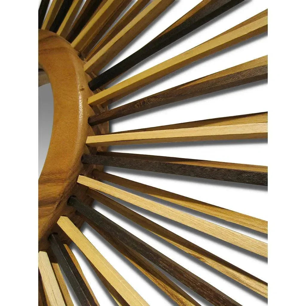 Stick Firework Natural Wooden Wall Mirror - LOOMLAN - Urbia - Wall Mirrors