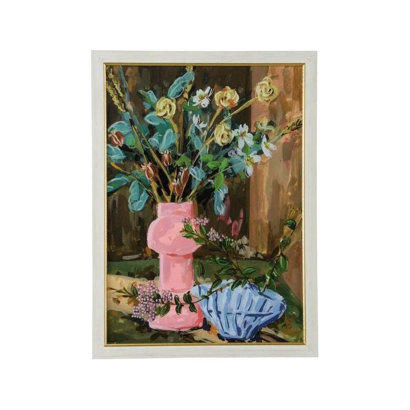 Still Life Bouquet I Gold Framed Artwork-Framed Wall Art-Chelsea House-LOOMLAN