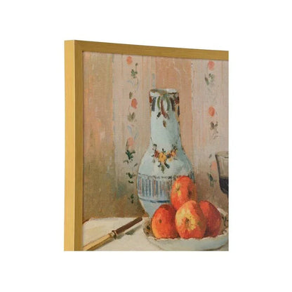 Still Life with Apples and Pitcher I Gold Framed Artwork-Framed Wall Art-Chelsea House-LOOMLAN