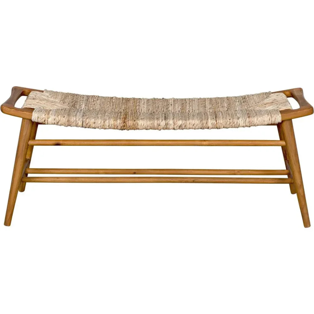 Stockholm Bench with Woven Seat - LOOMLAN - Noir - Bedroom Benches