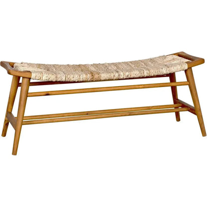 Stockholm Bench with Woven Seat - LOOMLAN - Noir - Bedroom Benches