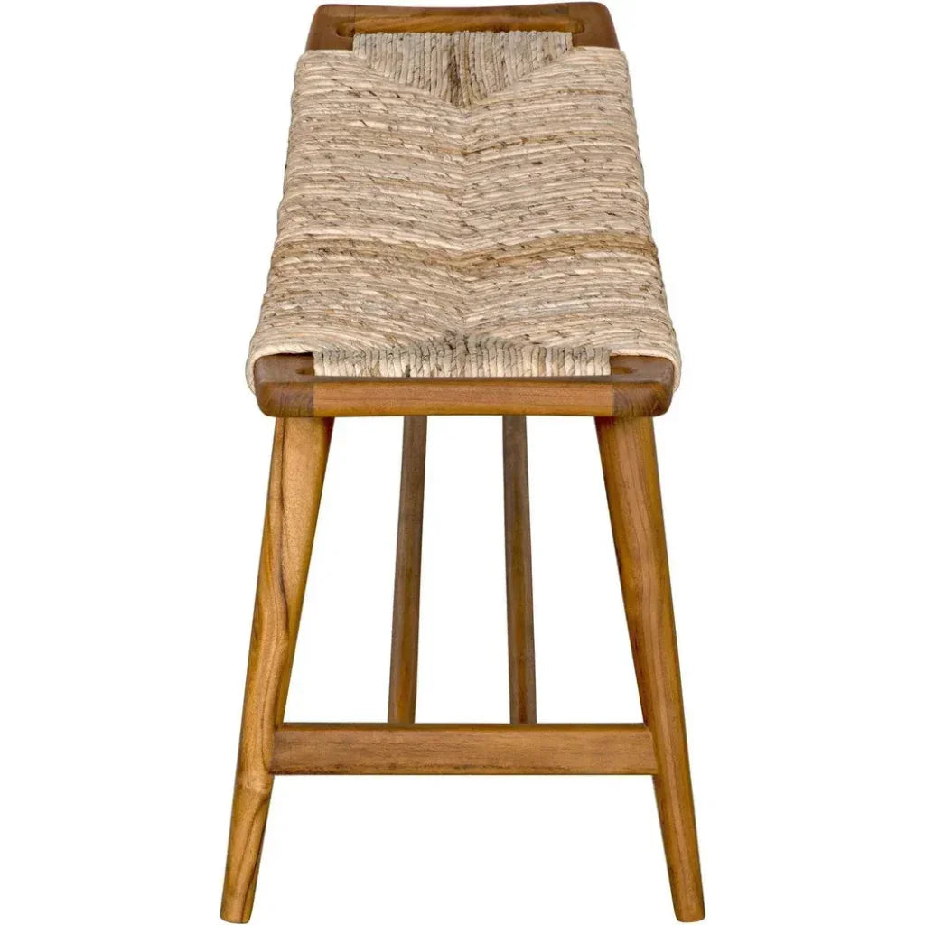 Stockholm Bench with Woven Seat - LOOMLAN - Noir - Bedroom Benches