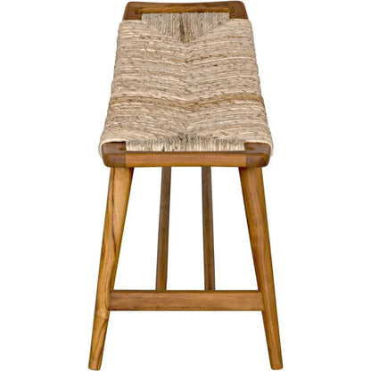 Stockholm Bench with Woven Seat - LOOMLAN - Noir - Bedroom Benches