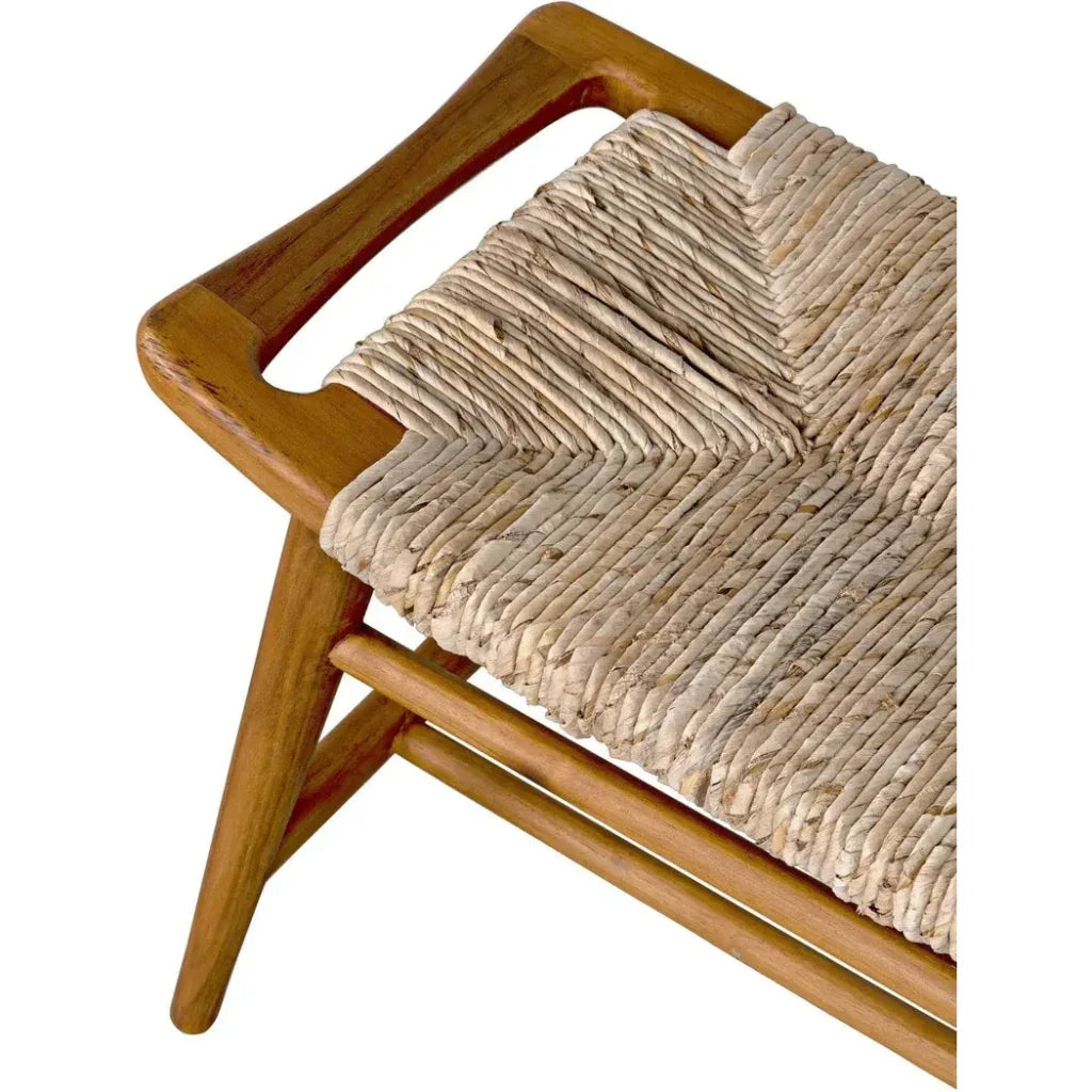 Stockholm Bench with Woven Seat - LOOMLAN - Noir - Bedroom Benches