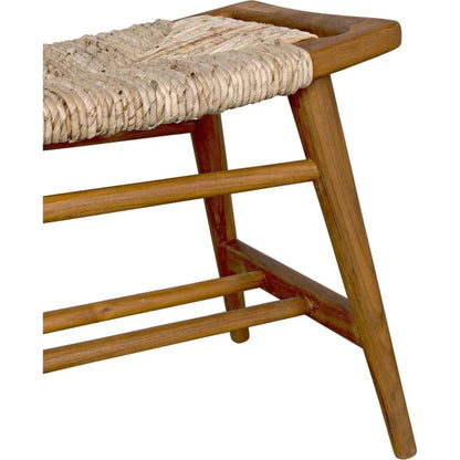 Stockholm Bench with Woven Seat - LOOMLAN - Noir - Bedroom Benches