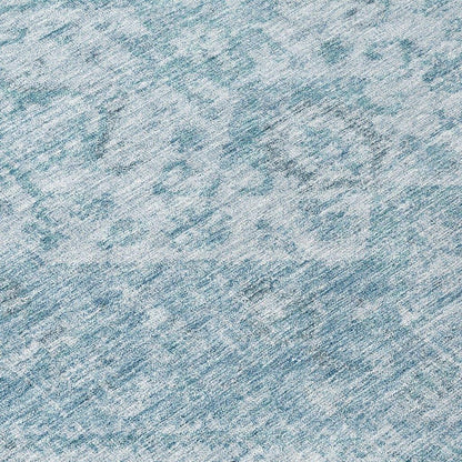 Stockholm Blue Washable Indoor-Outdoor Rug-Outdoor Rugs-LOOMLAN Rugs-LOOMLAN