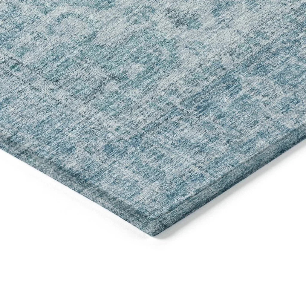 Stockholm Blue Washable Indoor-Outdoor Rug-Outdoor Rugs-LOOMLAN Rugs-LOOMLAN