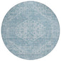 Stockholm Blue Washable Indoor-Outdoor Rug-Outdoor Rugs-LOOMLAN Rugs-8' x 8'-LOOMLAN