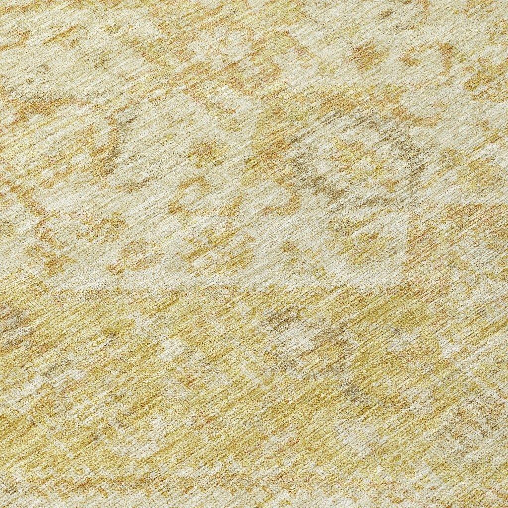 Stockholm Gold Washable Indoor-Outdoor Rug-Outdoor Rugs-LOOMLAN Rugs-LOOMLAN