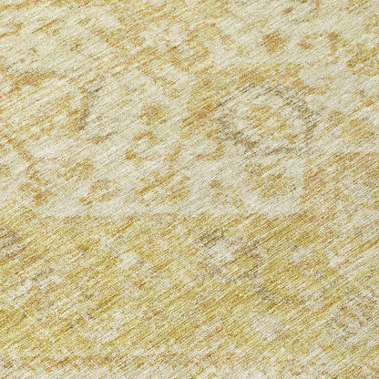 Stockholm Gold Washable Indoor-Outdoor Rug-Outdoor Rugs-LOOMLAN Rugs-LOOMLAN