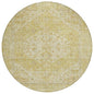 Stockholm Gold Washable Indoor-Outdoor Rug-Outdoor Rugs-LOOMLAN Rugs-8' x 8'-LOOMLAN