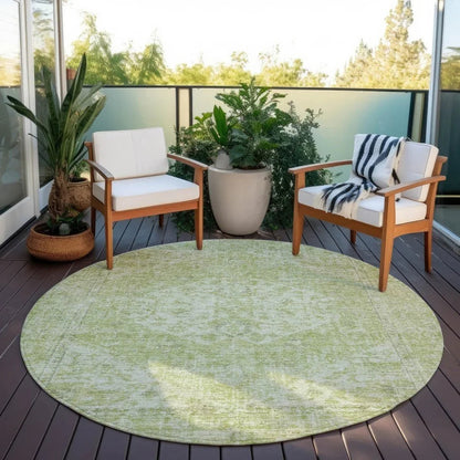 Stockholm Green Washable Indoor-Outdoor Rug-Outdoor Rugs-LOOMLAN Rugs-LOOMLAN