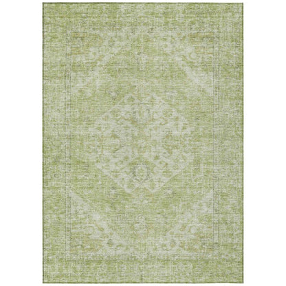 Stockholm Green Washable Indoor-Outdoor Rug-Outdoor Rugs-LOOMLAN Rugs-2'6" x 3'10"-LOOMLAN