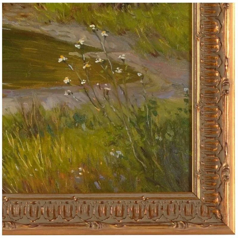 Stokesay Castle Traditional Gold Framed Artwork-Framed Wall Art-Chelsea House-LOOMLAN