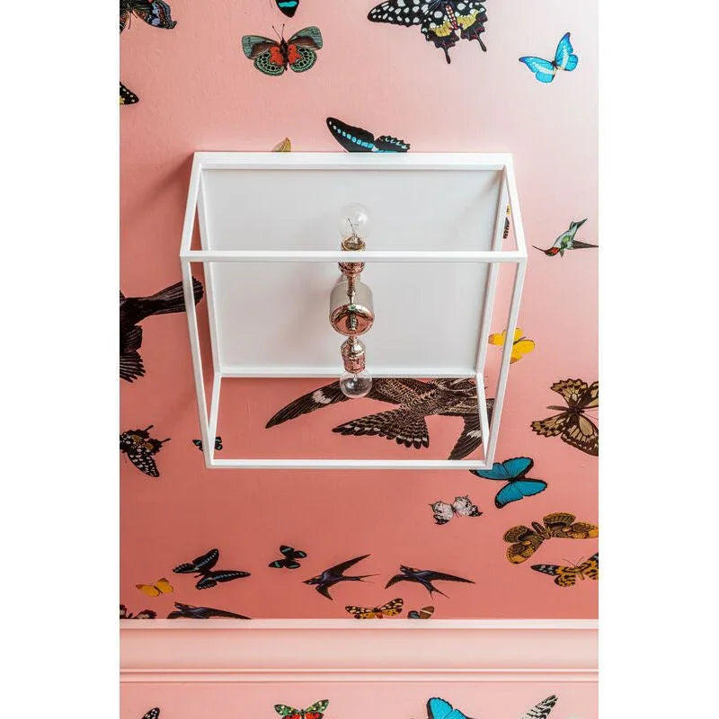 Stone Harbor Polished Nickel Framed Flush Mount-Flush Mounts-Wildwood-LOOMLAN