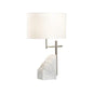 Stone Natural White Stone Crafted Table Lamp - LOOMLAN - Wildwood - Table Lamps