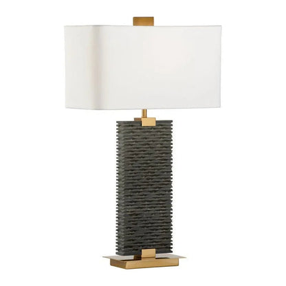 Stonehenge Brass Mounted Table Lamp - LOOMLAN - Wildwood - Table Lamps