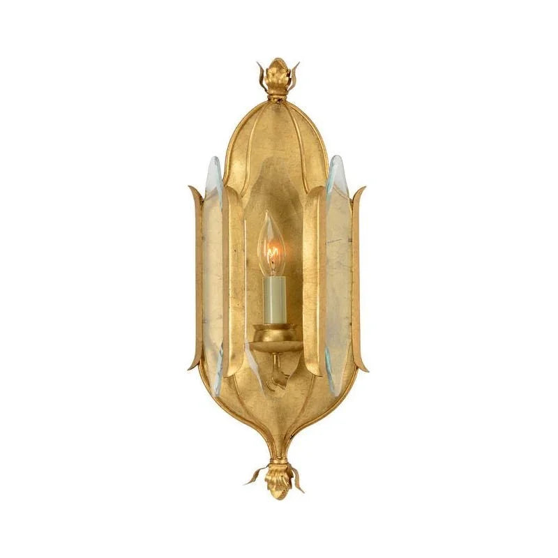 Stowe Gold Leaf Finish Wall Sconce - LOOMLAN - Chelsea House - Wall Sconces