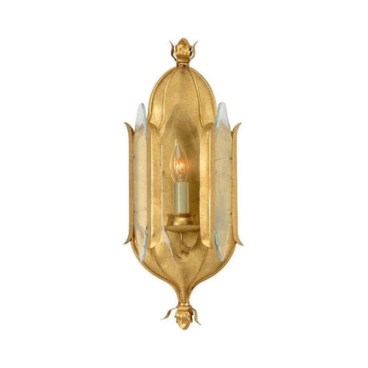 Stowe Gold Leaf Finish Wall Sconce - LOOMLAN - Chelsea House - Wall Sconces