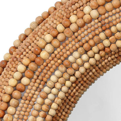 Strand Beaded Round Wall Mirror