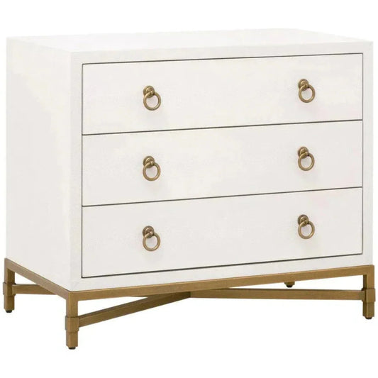 Strand Shagreen 3 - Drawer Nightstand - LOOMLAN - Essentials For Living - Nightstands