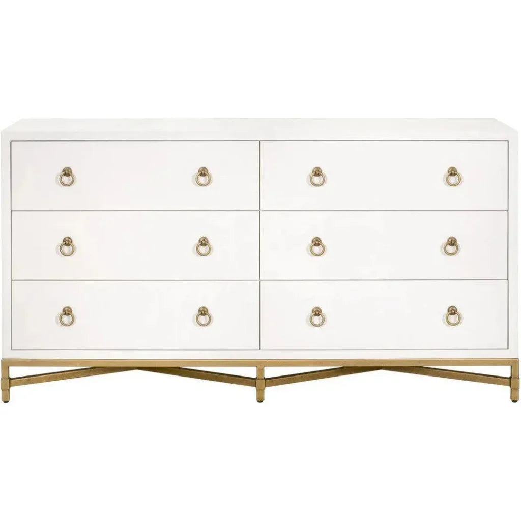 Strand Shagreen 6 - Drawer Double Dresser - LOOMLAN - Essentials For Living - Dressers