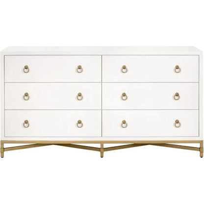 Strand Shagreen 6 - Drawer Double Dresser - LOOMLAN - Essentials For Living - Dressers