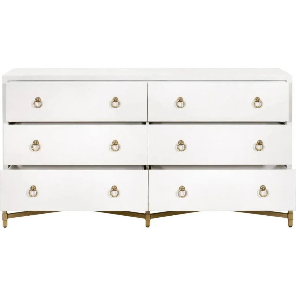 Strand Shagreen 6 - Drawer Double Dresser - LOOMLAN - Essentials For Living - Dressers