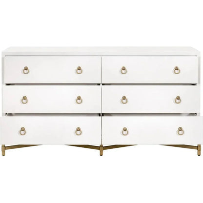 Strand Shagreen 6 - Drawer Double Dresser - LOOMLAN - Essentials For Living - Dressers
