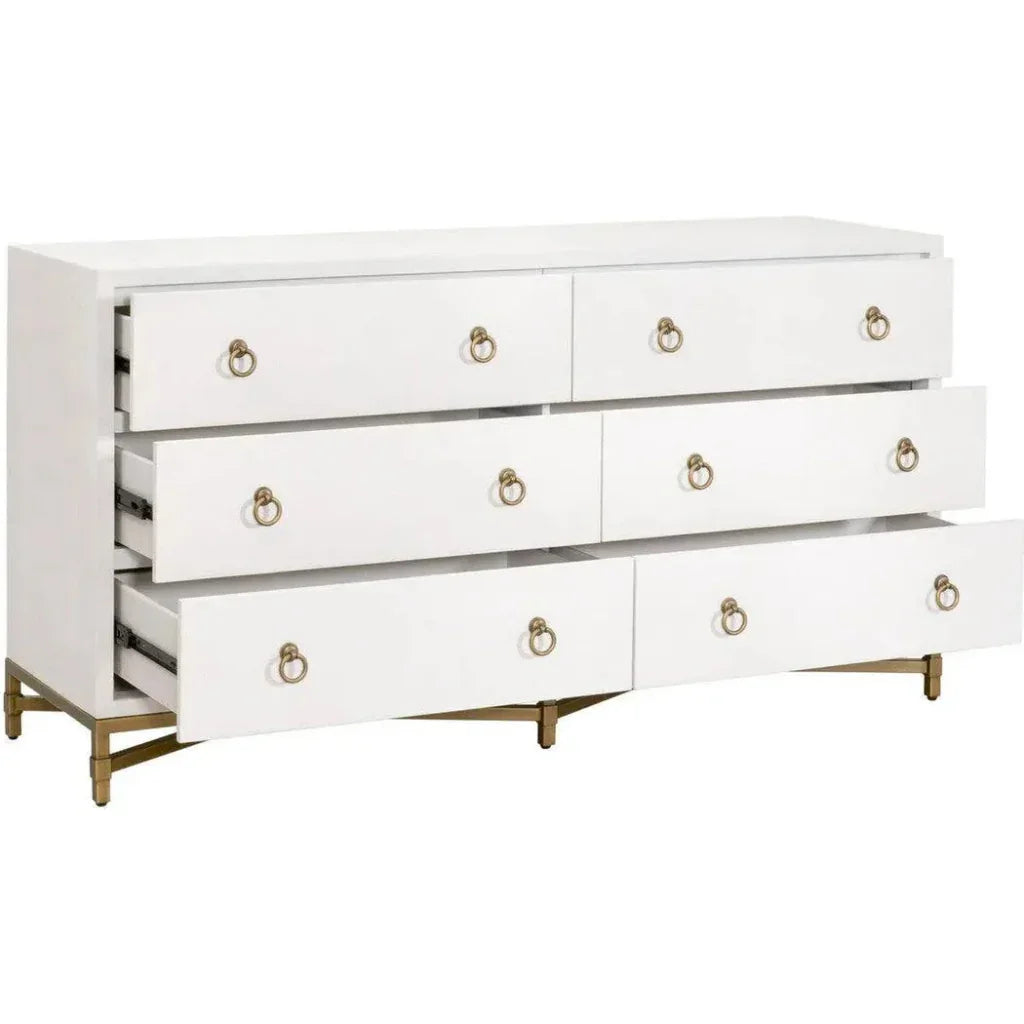 Strand Shagreen 6 - Drawer Double Dresser - LOOMLAN - Essentials For Living - Dressers
