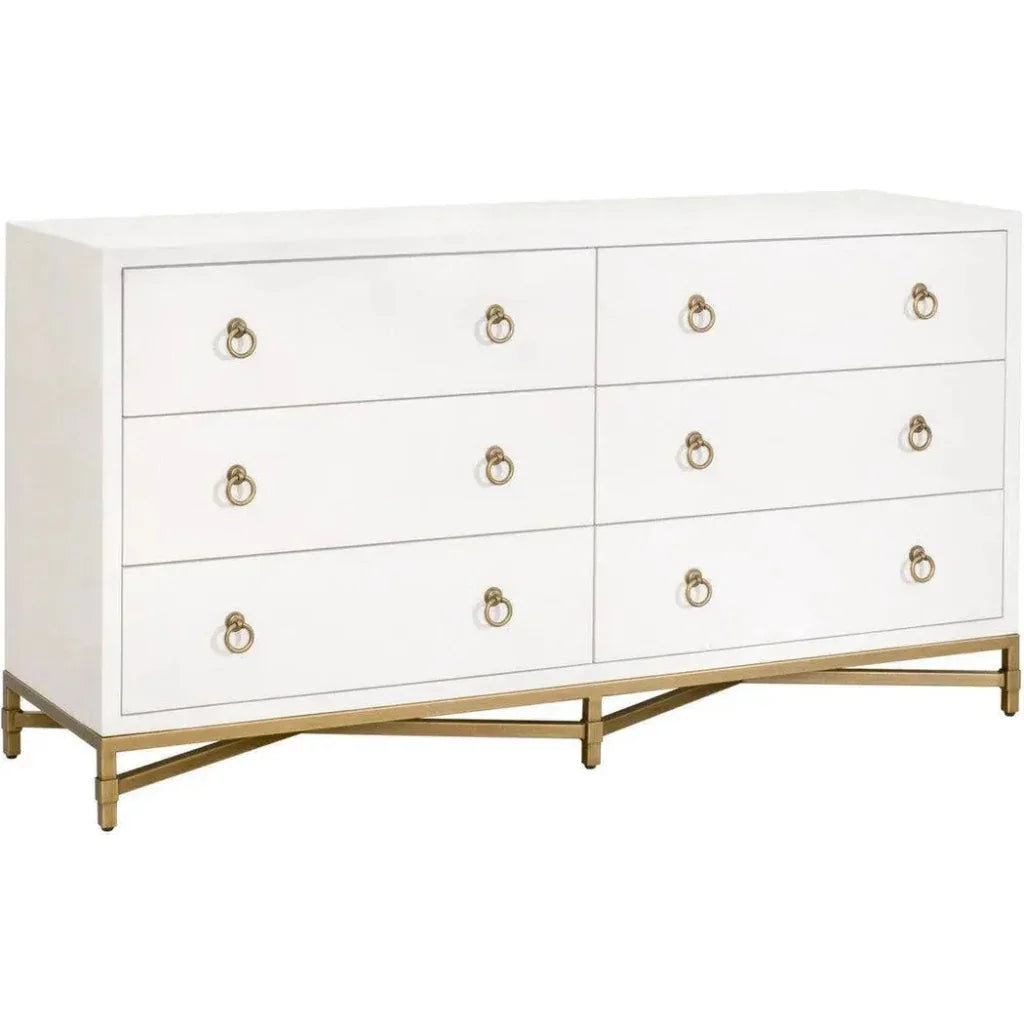 Strand Shagreen 6 - Drawer Double Dresser - LOOMLAN - Essentials For Living - Dressers