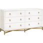 Strand Shagreen 6 - Drawer Double Dresser - LOOMLAN - Essentials For Living - Dressers
