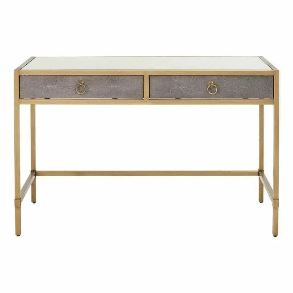 Strand Shagreen Desk Drawers Gray Shagreen-Home Office Desks-Essentials For Living-LOOMLAN