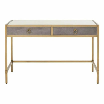 Strand Shagreen Desk Drawers Gray Shagreen-Home Office Desks-Essentials For Living-LOOMLAN