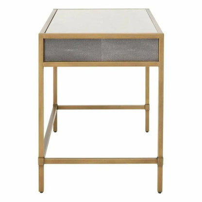 Strand Shagreen Desk Drawers Gray Shagreen-Home Office Desks-Essentials For Living-LOOMLAN