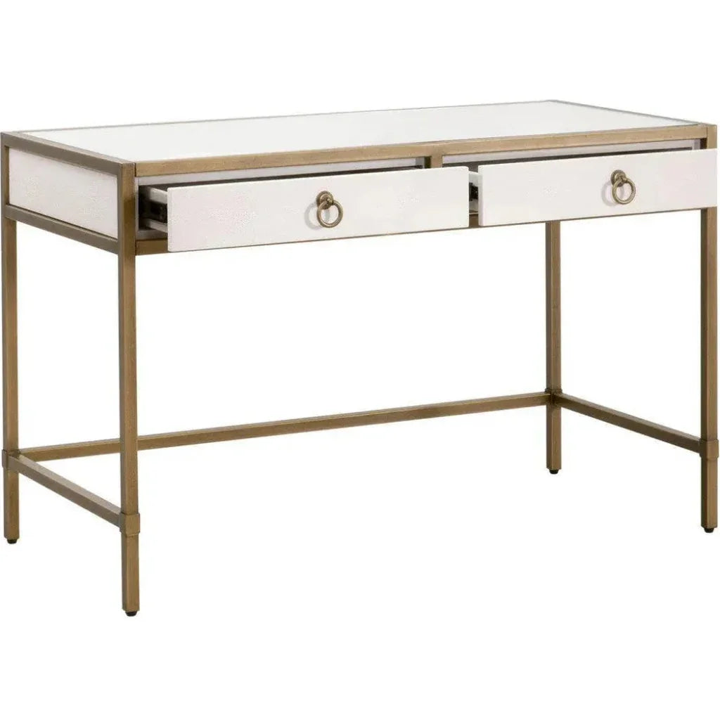 Strand Shagreen Desk-Home Office Desks-Essentials For Living-LOOMLAN