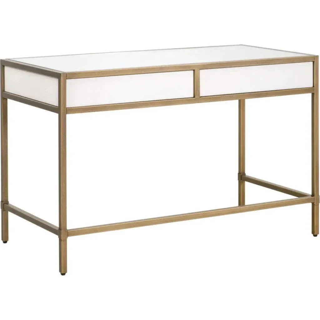Strand Shagreen Desk-Home Office Desks-Essentials For Living-LOOMLAN