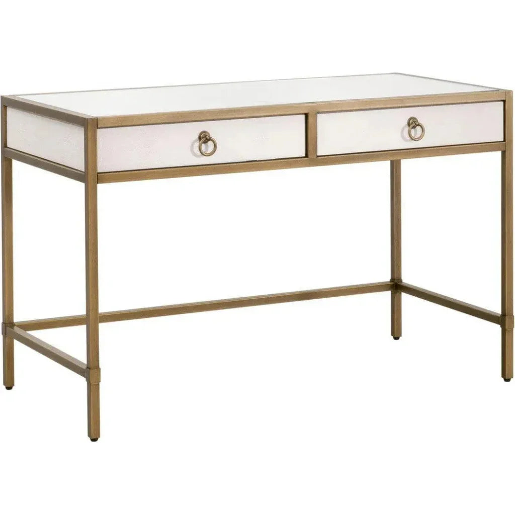 Strand Shagreen Desk-Home Office Desks-Essentials For Living-LOOMLAN