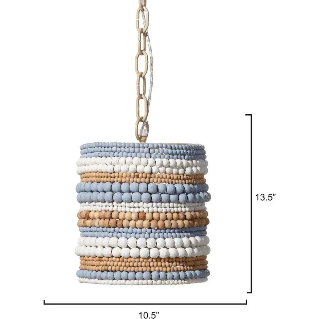 Strand Wood Beaded Pendant - LOOMLAN - Jamie Young - Pendants