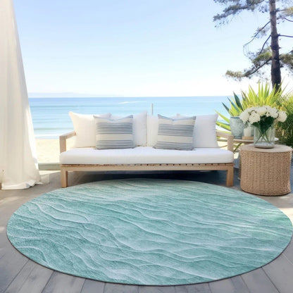 Stratora Teal Washable Indoor - Outdoor Rug - LOOMLAN - LOOMLAN Rugs - Outdoor Rugs