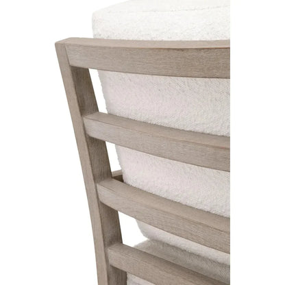 Stratton Club Chair Boucle Snow Solid Beech Wood - LOOMLAN - Essentials For Living - Accent Chairs