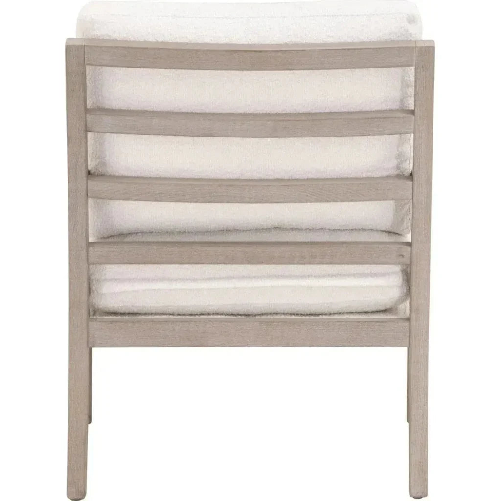Stratton Club Chair Boucle Snow Solid Beech Wood - LOOMLAN - Essentials For Living - Accent Chairs