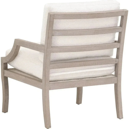 Stratton Club Chair Boucle Snow Solid Beech Wood - LOOMLAN - Essentials For Living - Accent Chairs