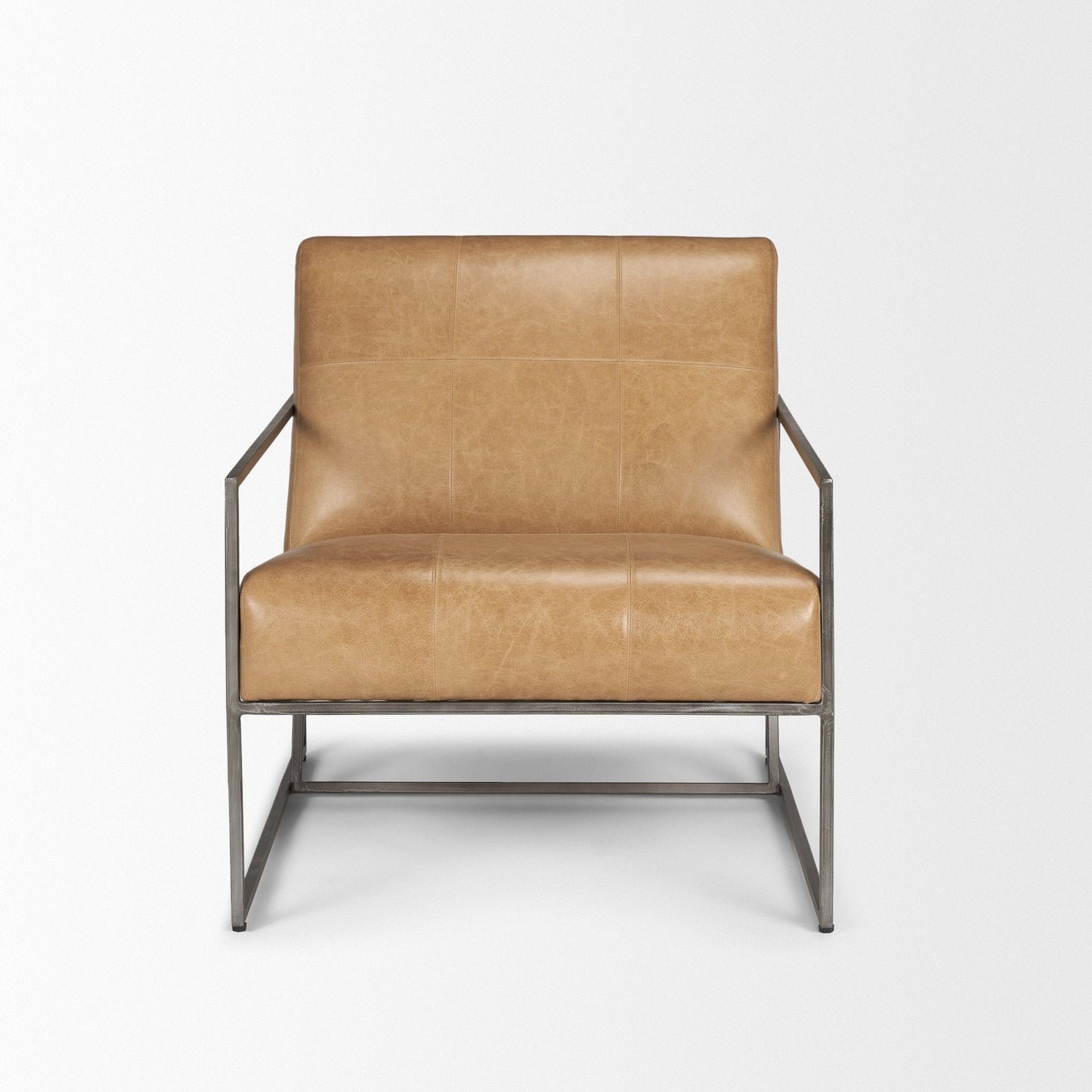 Stratton Genuine Leather Accent Chair