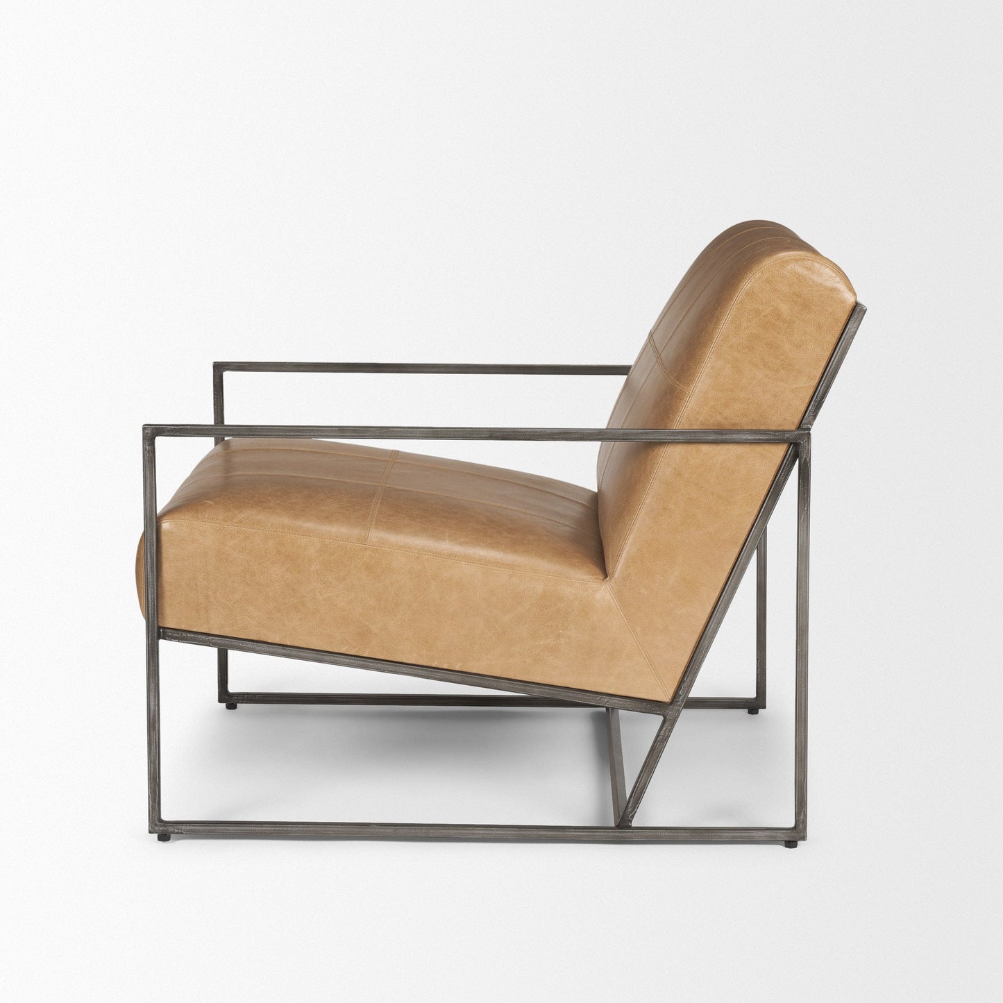 Stratton Genuine Leather Accent Chair