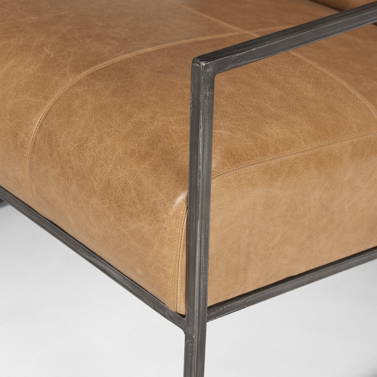 Stratton Genuine Leather Accent Chair