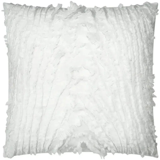 Stratus Textured Glam White Large Throw Pillow Insert - LOOMLAN - D.V. Kap - Throw Pillows
