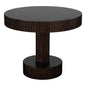 Stringata Wooden Round Side Table - LOOMLAN - Noir - Side Tables